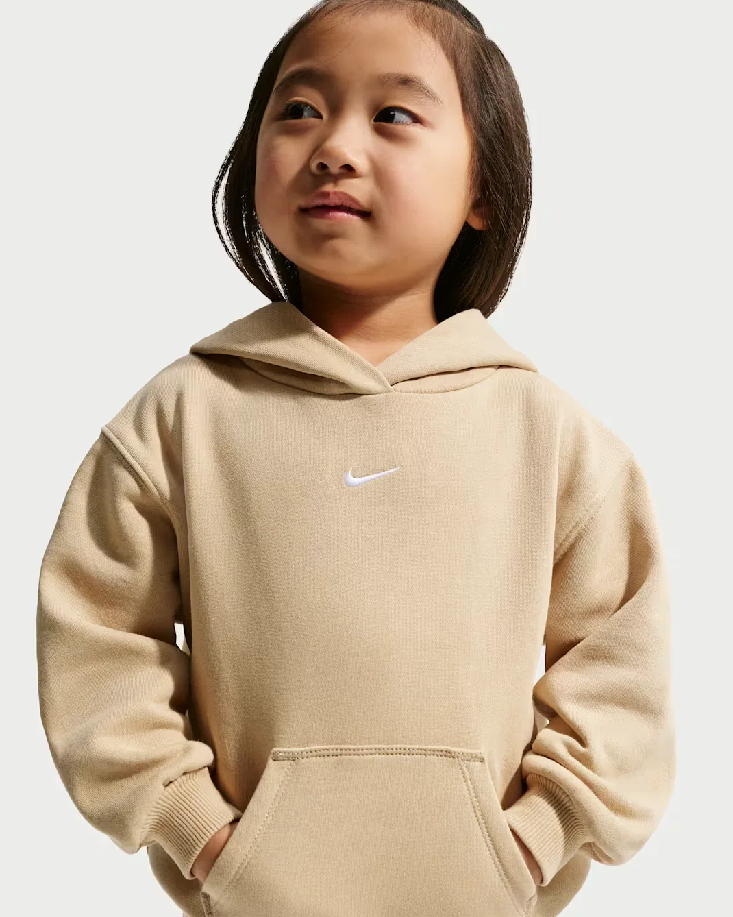 Детская флисовая толстовка с капюшоном от Toddler Studio Nike Sportswear, Linen
