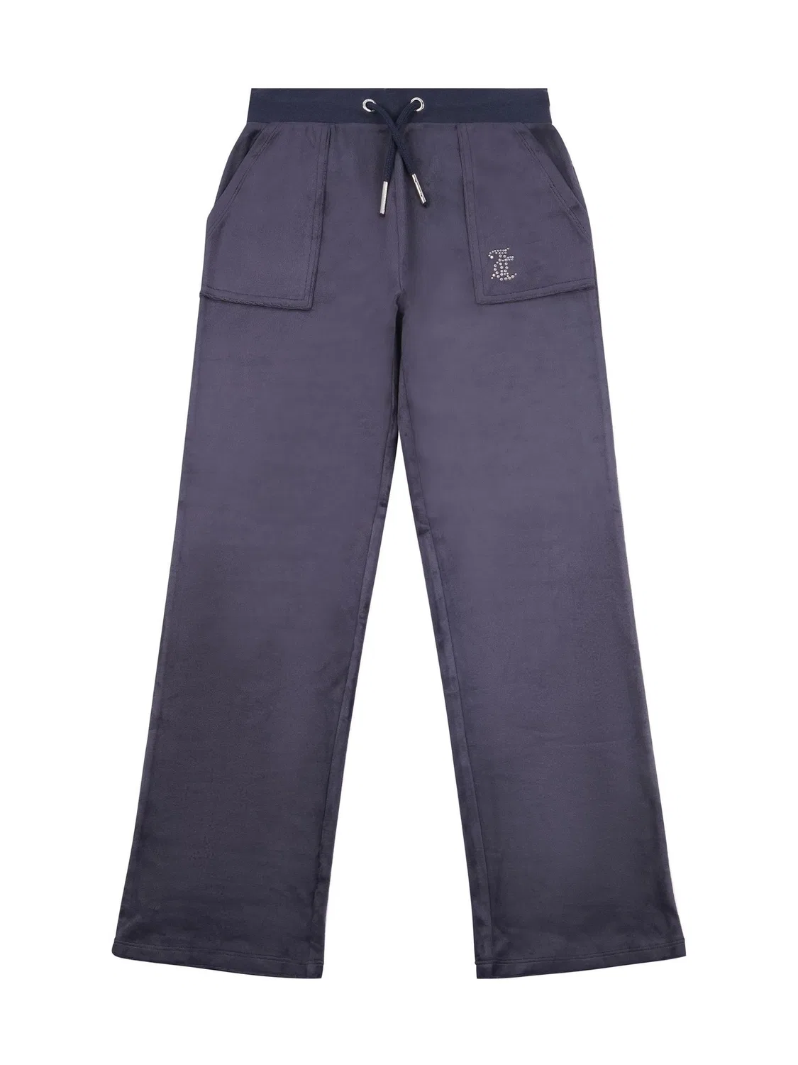 Джоггеры с широкими штанинами Juicy Couture Mini Diamante, синие