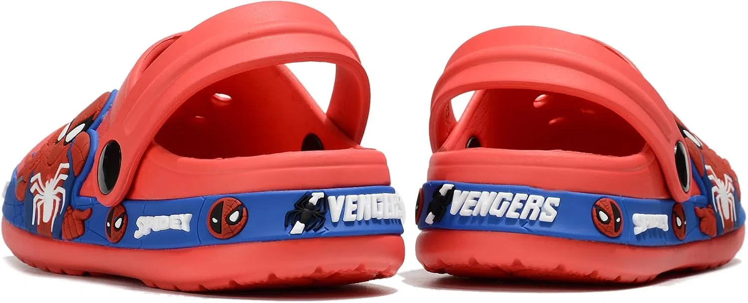 Детские сандалии для мальчиков с принтом Boy Classic Cartoon Character Clogs Hzucikan, Red — фото 4