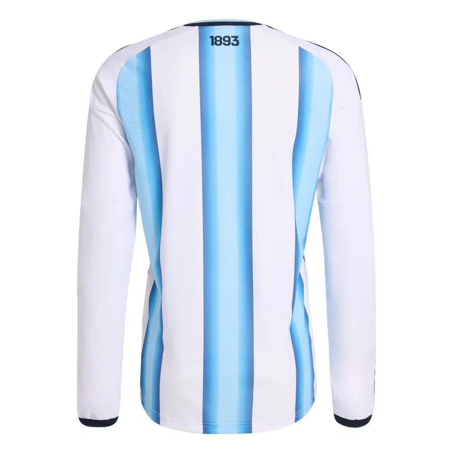 Футболка ADIDAS PERFORMANCE 'Argentina 26 Home Authentic Long Sleeve' белого цвета — фото 2
