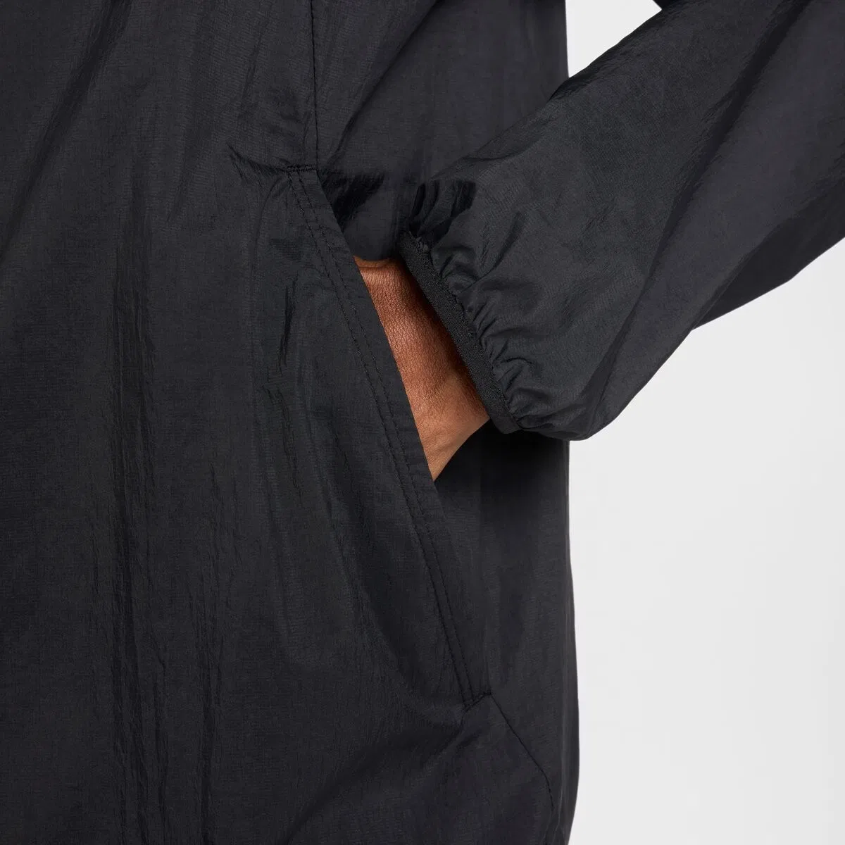 Мужская куртка с защитой от ультрафиолета Nike UV Repel Stride Jacket, Black/Black/Reflective Silv — фото 3