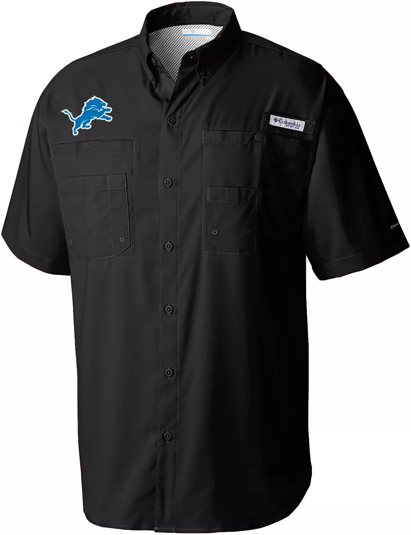 

Мужская черная футболка Columbia Detroit Lions Tamiami