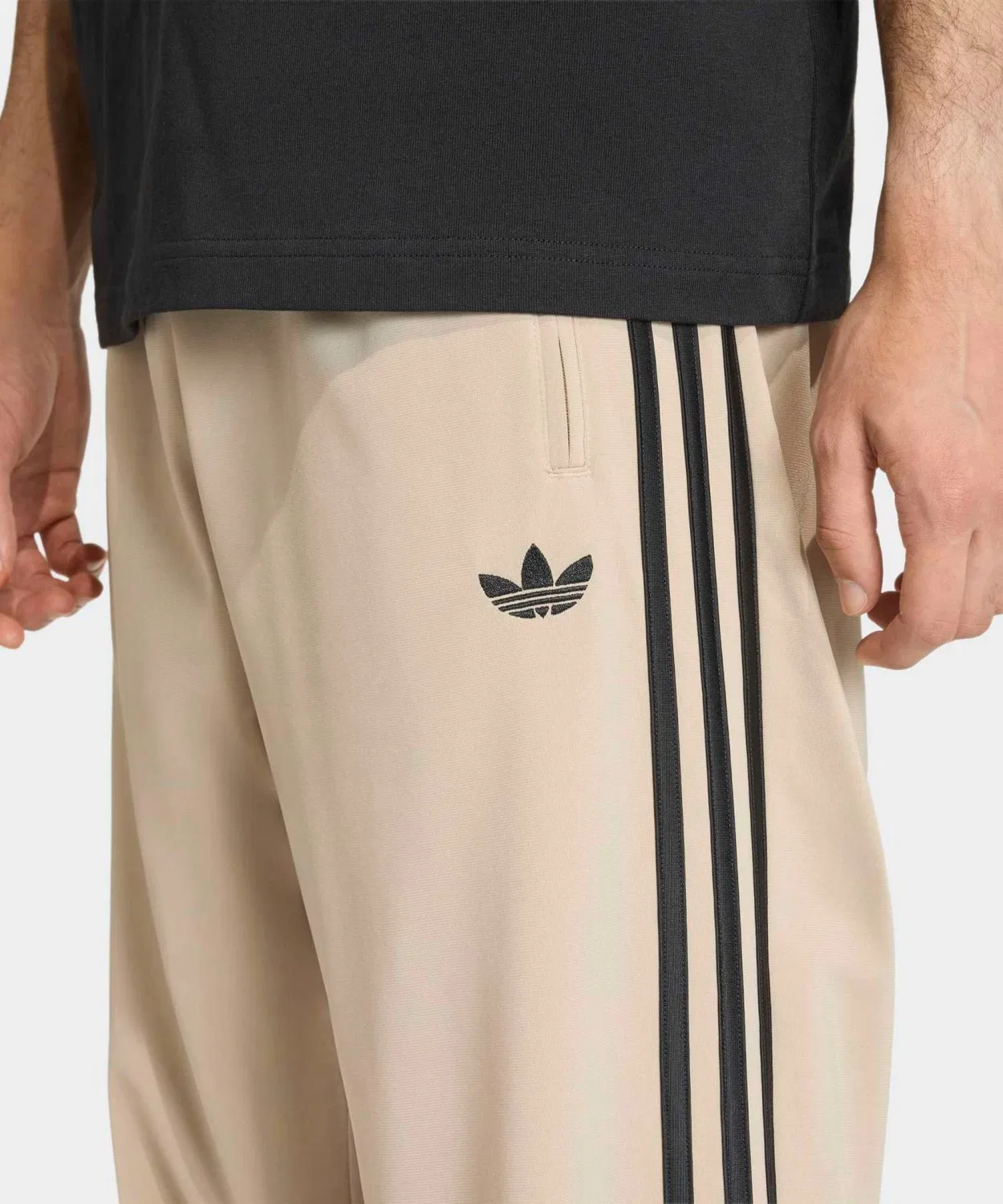 Мужские спортивные брюки с регулируемым поясом Firebird Track Pants Adidas, Beige — фото 3