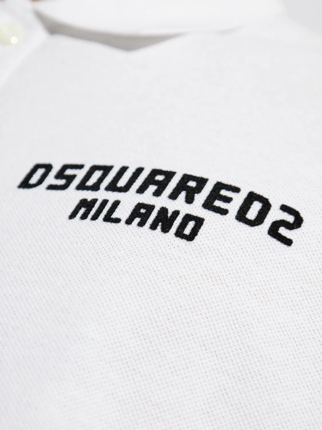 Поло из хлопка DSQUARED2, белый — фото 2