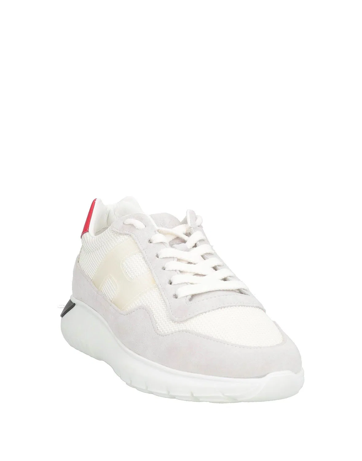 Детские кроссовки для девочек кожаные Low-Top Sneakers Hogan, светло-серый — фото 2