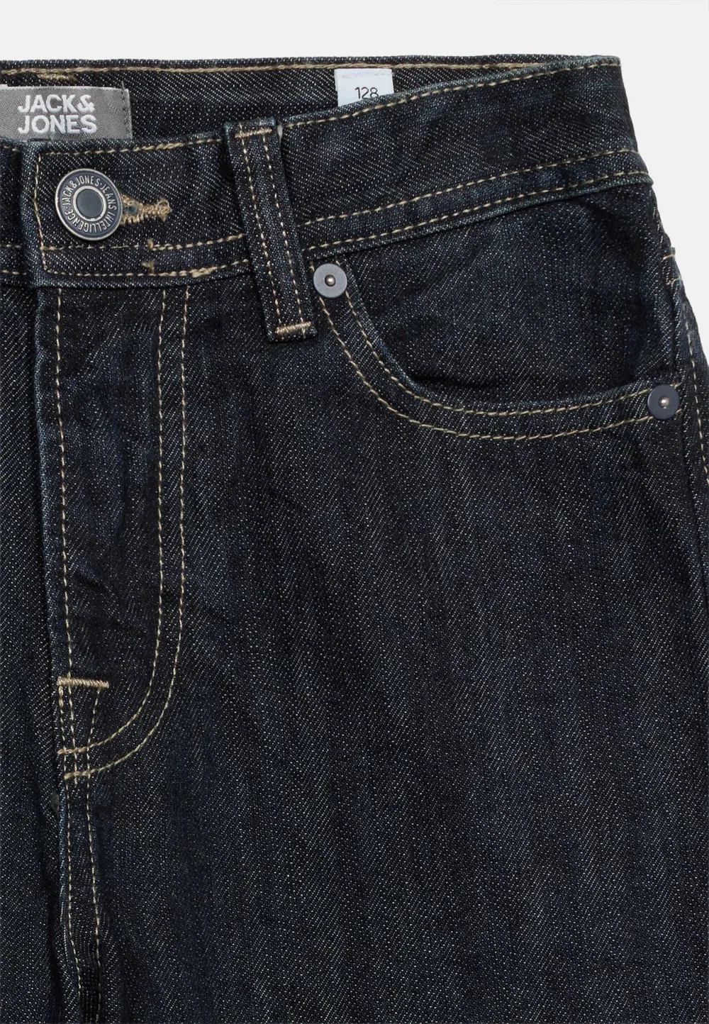 Jjialex jjoriginal - джинсы прямого кроя Jack & Jones Junior, Blue Denim — фото 4