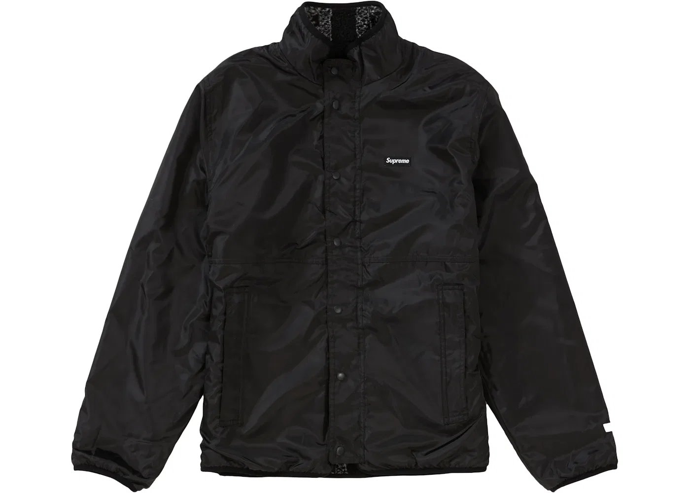 Мужская куртка из флиса с принтом Supreme Reversible Bandana Fleece Jacket, Black — фото 3