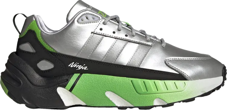 Кроссовки Adidas Kawasaki Ninja x ZX 22 Boost 'Silver Metallic', серебряный — фото 2