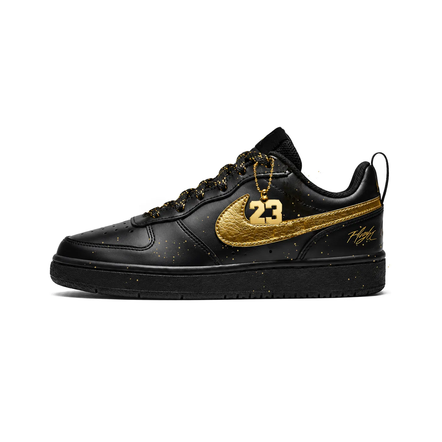 Детские кроссовки для скейтбординга с принтом Nike Court Borough 2, Black