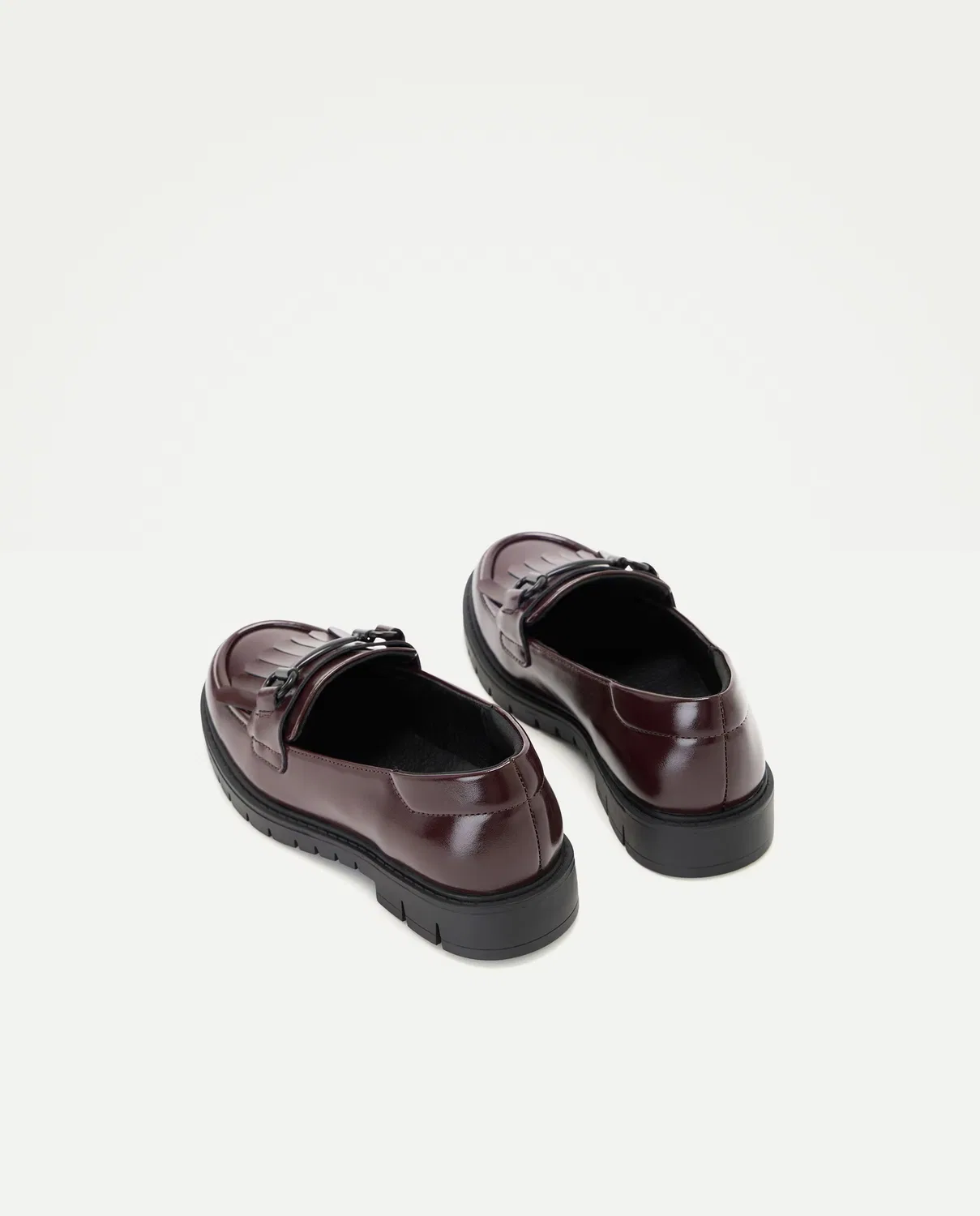 Детские лоферы, Antifaz Adorno Flecos, Kids El Corte Inglés, бордовый — фото 3