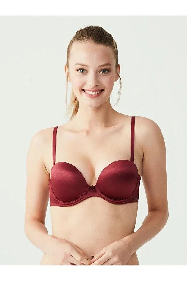 Женский бюстгальтер без бретелек U.S. Polo Assn., Burgundy