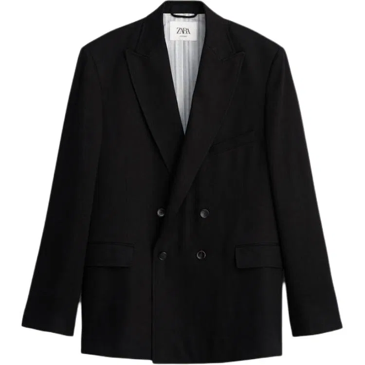 Мужской деловой костюм Black ZARA, Черный