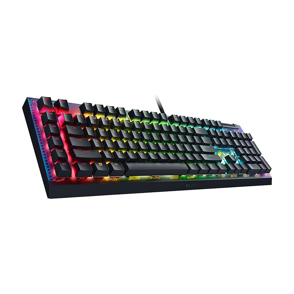 Клавиатура игровая проводная Razer BlackWidow V4 X Fortnite Edition, Yellow Switch, черный, английская раскладка — фото 2