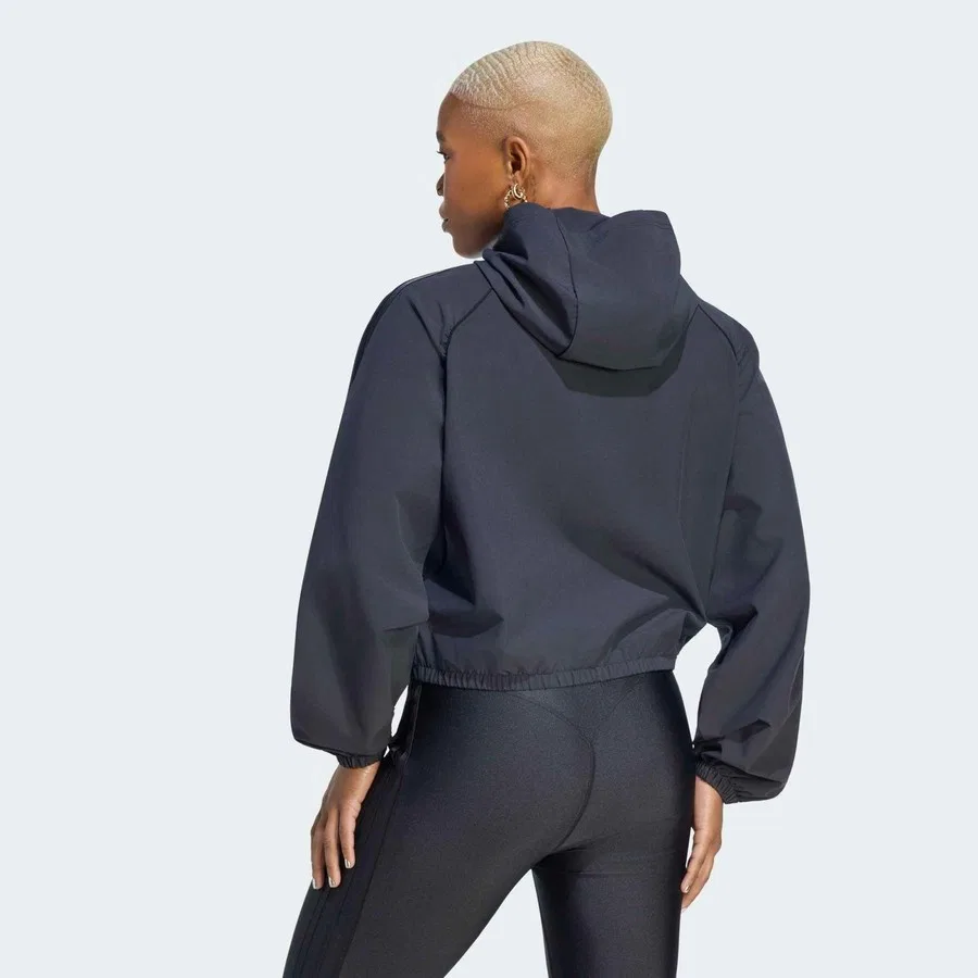 Женский свитшот с высоким воротником Originals Sport Coverup adidas, Черный — фото 2