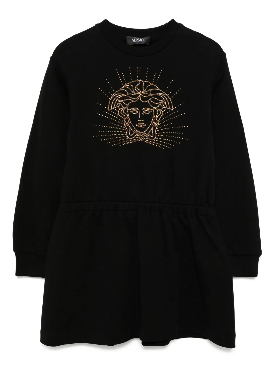 Платье с округлым вырезом Versace, черный