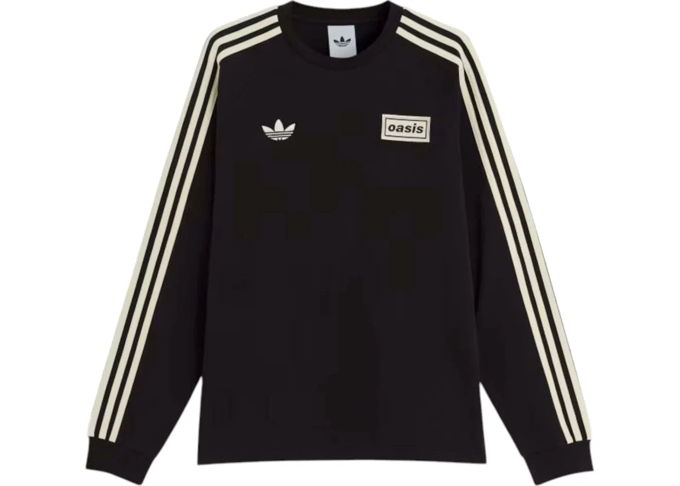 Мужская футболка с длинным рукавом Oasis Tour 3-Stripes Tee Adidas, Black