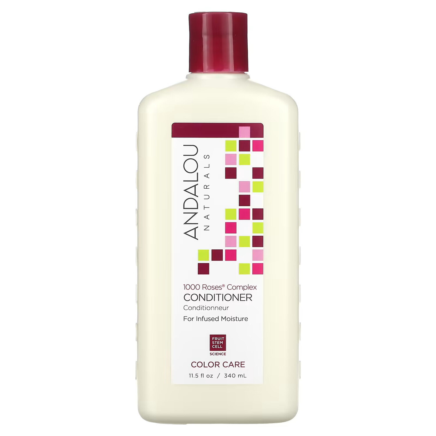 

Andalou Naturals, Кондиционер, уход за окрашенными волосами, увлажнение, комплекс 1000 роз, 340 мл (11,5 унций)