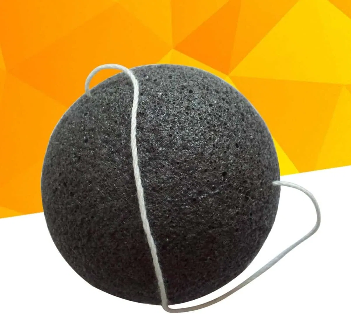 Губка для лица Konjac, набор из 18 шт, FOMIYES, с активированным углем, 7x7x3.8 см — фото 3