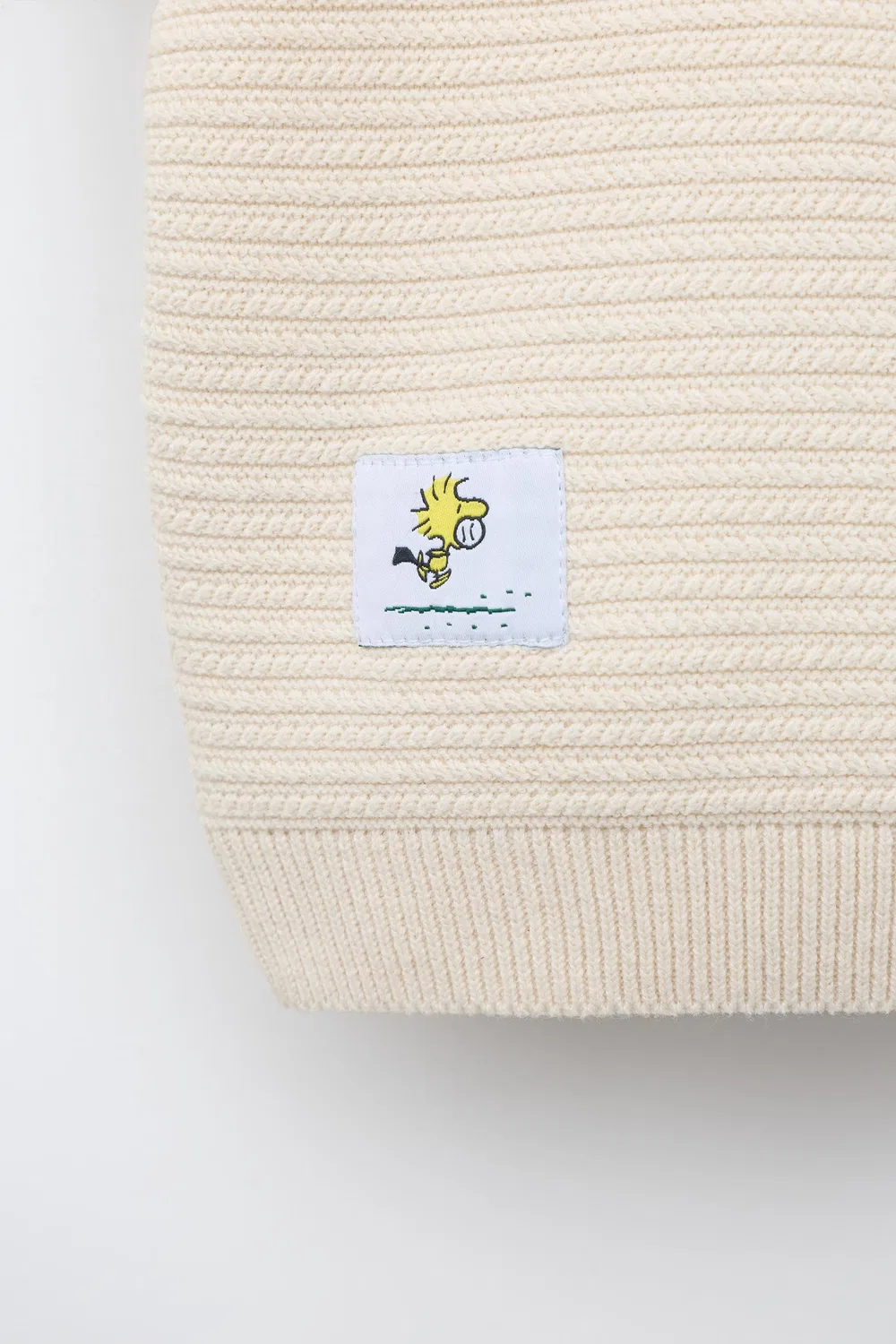 Вязаный жилет с вышивкой SNOOPY PEANUTS ZARA, Ecru — фото 4