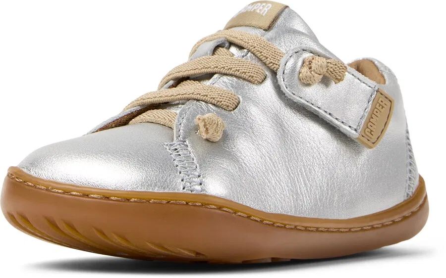 Ботинки Camper First-Step 'Peu Cami', кожаные, серебристые
