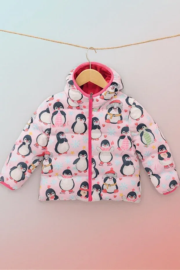 Детское зимнее пальто для девочек с принтом Animal Print Dipmoda, Multicolor