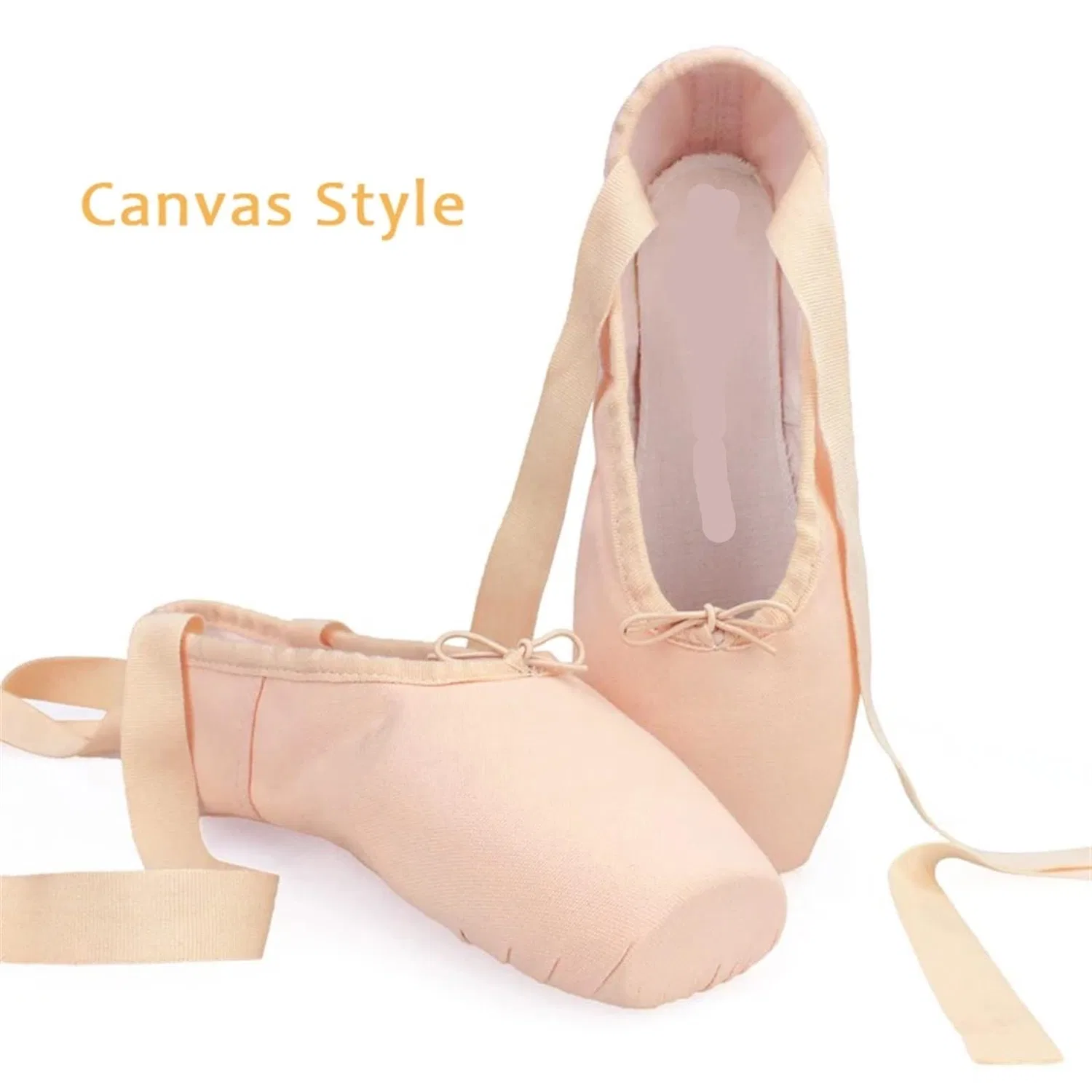 Детские балетки для девочек с лентой GSJNHY, Shoes With Toe Pads — фото 4