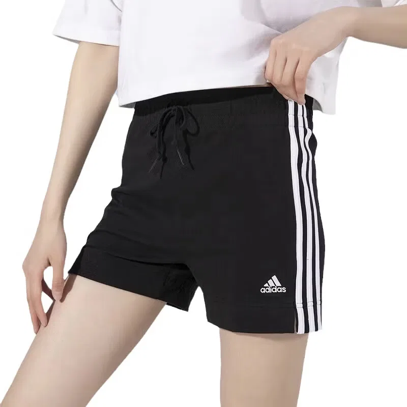 Шорты с полосами Adidas, черный — фото 2