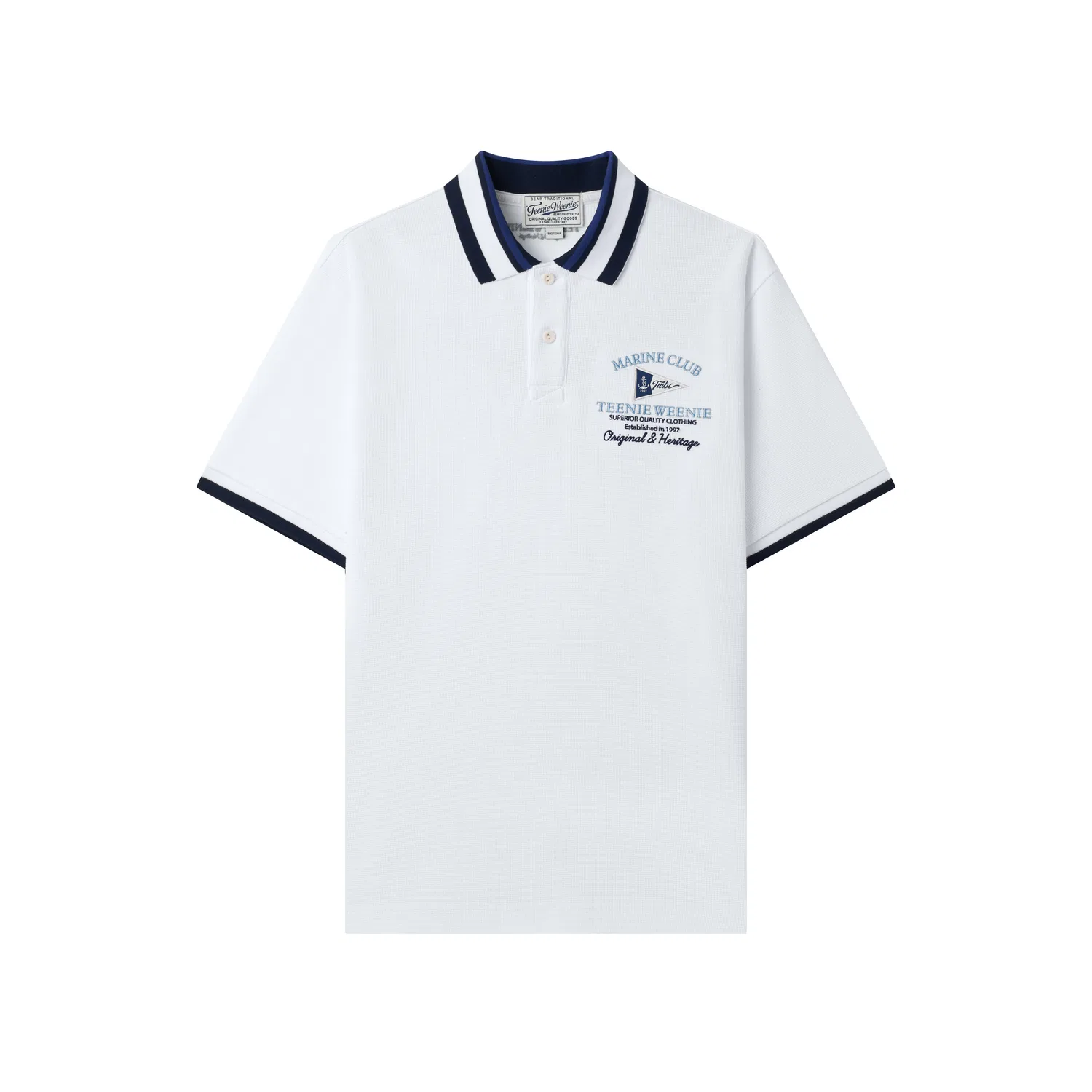 Детское поло Unisex Teenie Weenie Men, White
