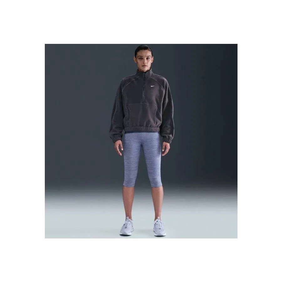 Женский свитшот Therma-Fit с высоким воротником, Nike, Серый — фото 3