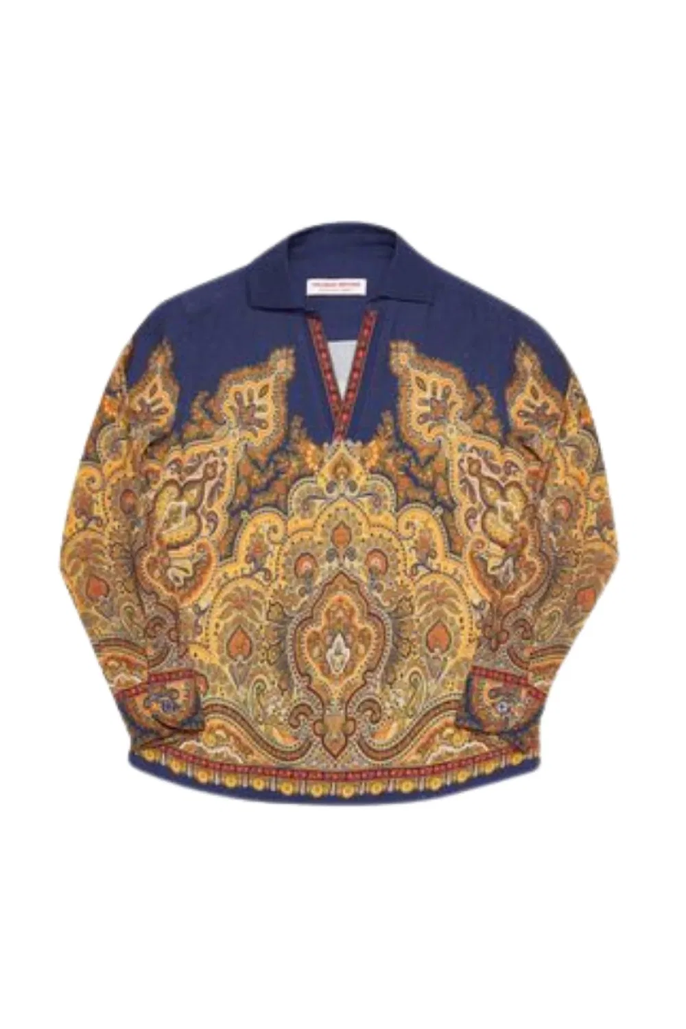 Детская рубашка с коротким рукавом Mystique Paisley Orlebar Brown, Lagoon Blue