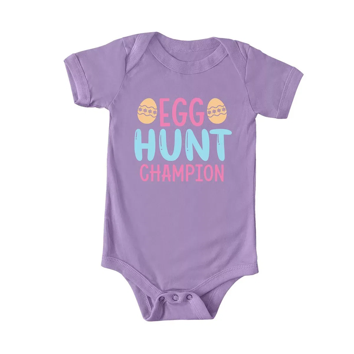 Детское боди с коротким рукавом Egg Hunt Champion The Juniper Shop, Lavender