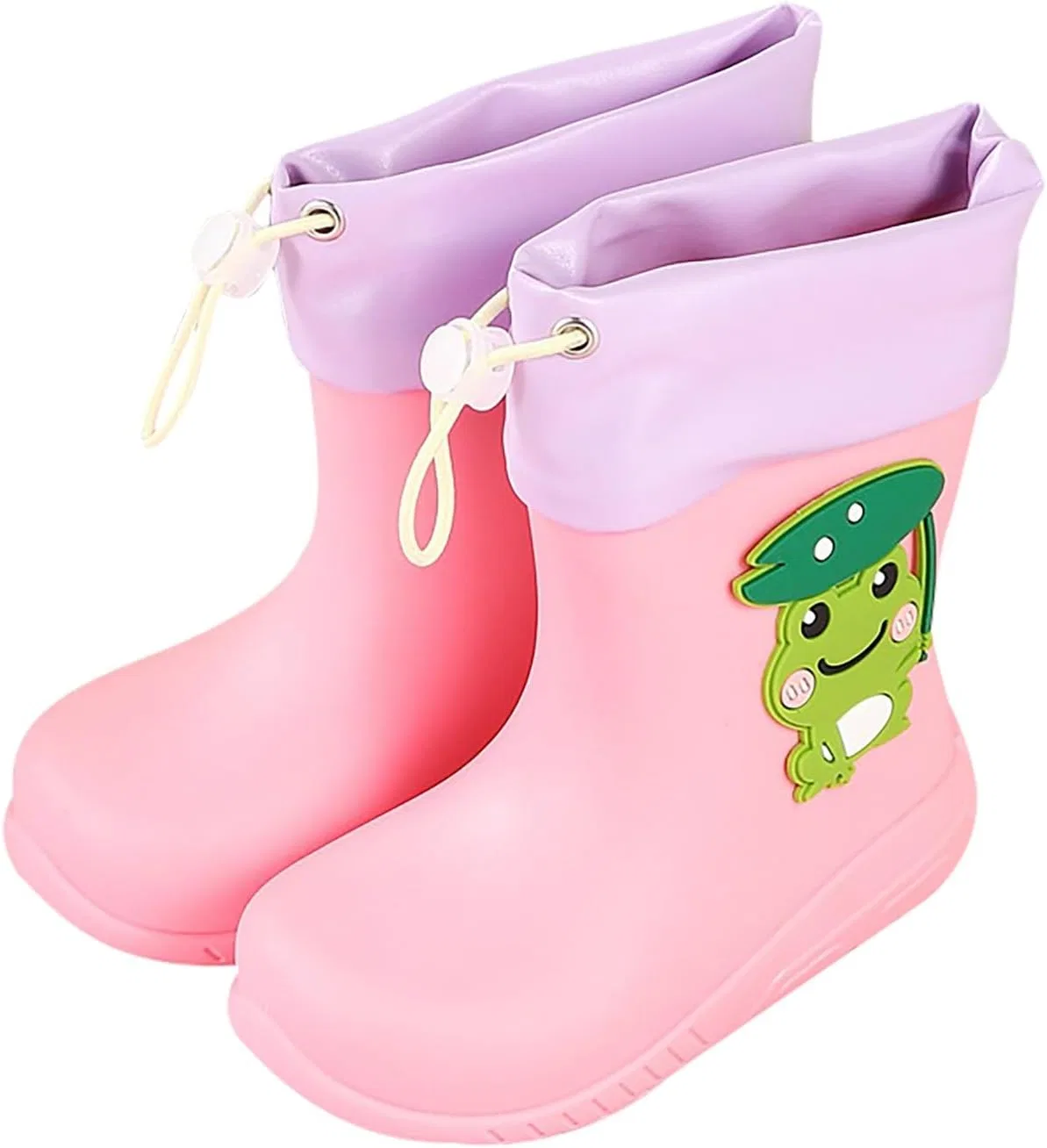 Детские сапоги дождевые с принтом динозавров Boys Girls Dinosaur Rain Boots, Pink