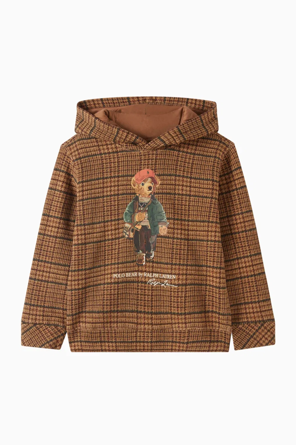 Худи с капюшоном с принтом Polo Bear Tweed Polo Ralph Lauren