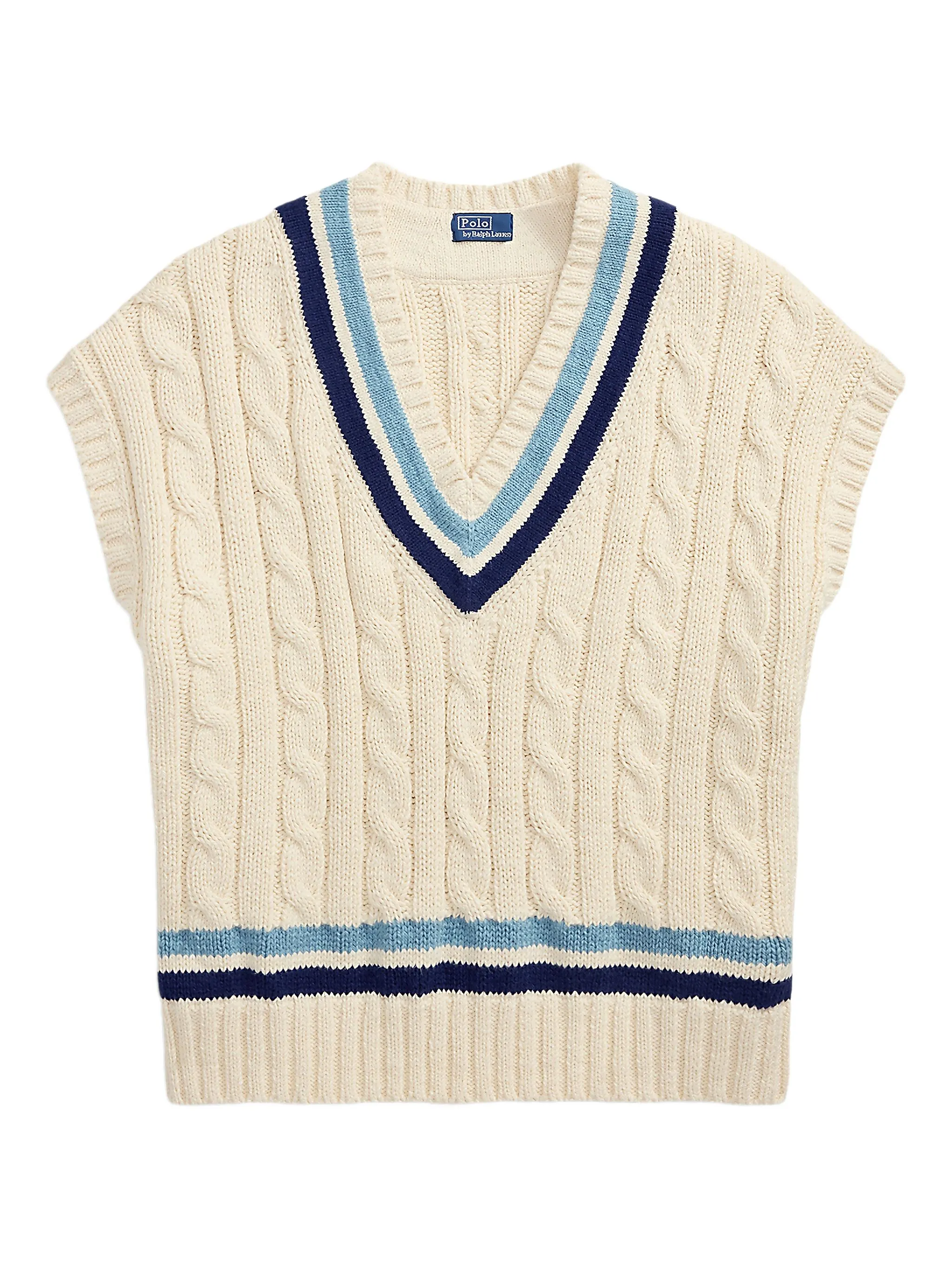 

Жилет фактурной вязки Polo Ralph Lauren, белый