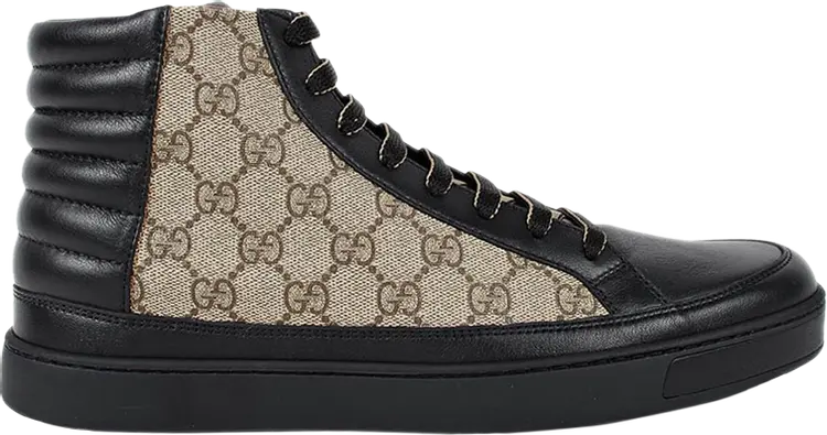 

Кроссовки Gucci GG Supreme High Black Tan, черный