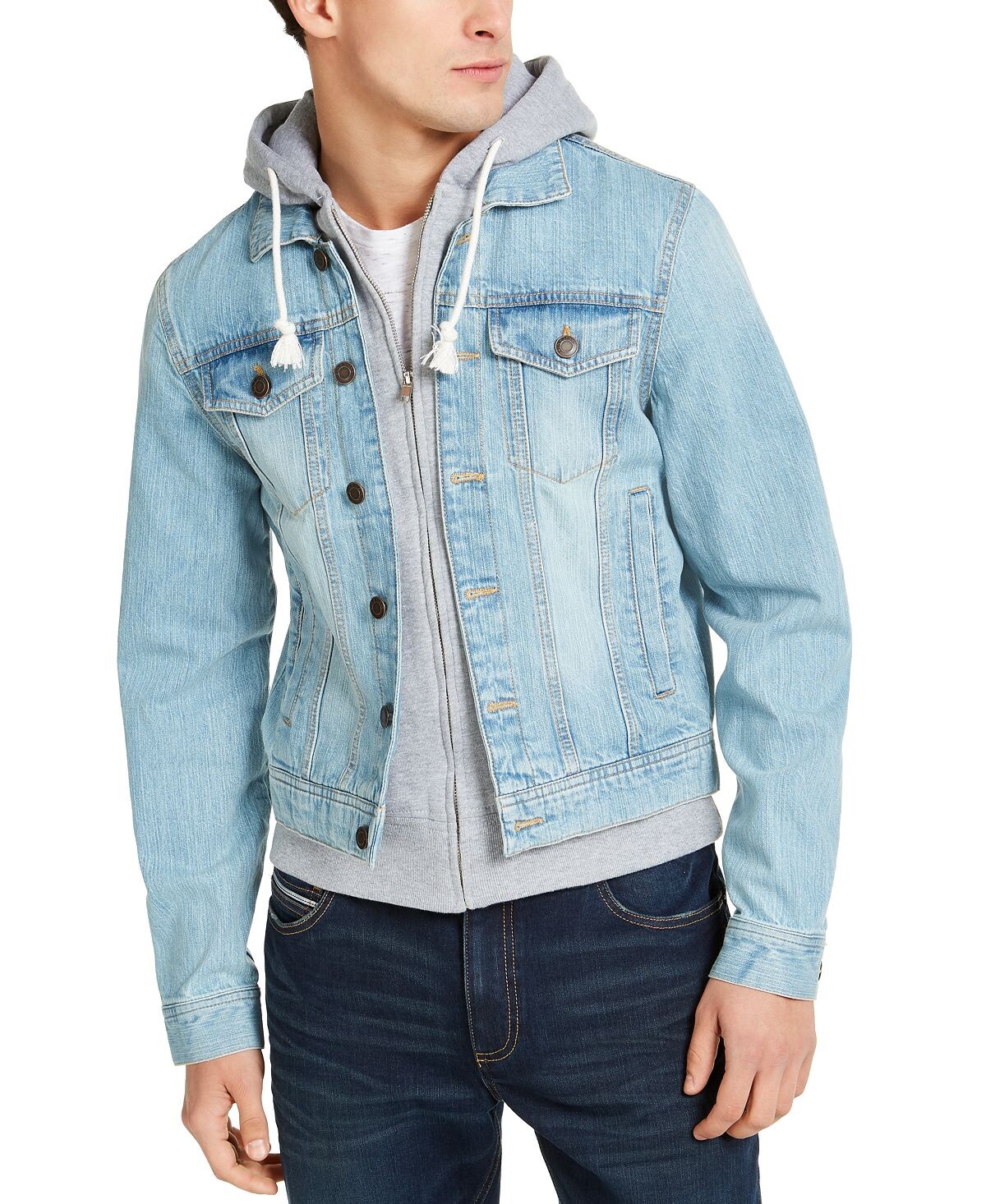 

Мужская джинсовая куртка phoenix trucker с капюшоном, созданная для macy's Sun + Stone, мульти, Синий, Мужская джинсовая куртка phoenix trucker с капюшоном, созданная для macy's Sun + Stone, мульти