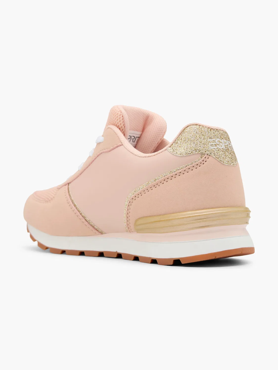 Детские кроссовки на шнуровке ESPRIT, цвет Rosegold — фото 3