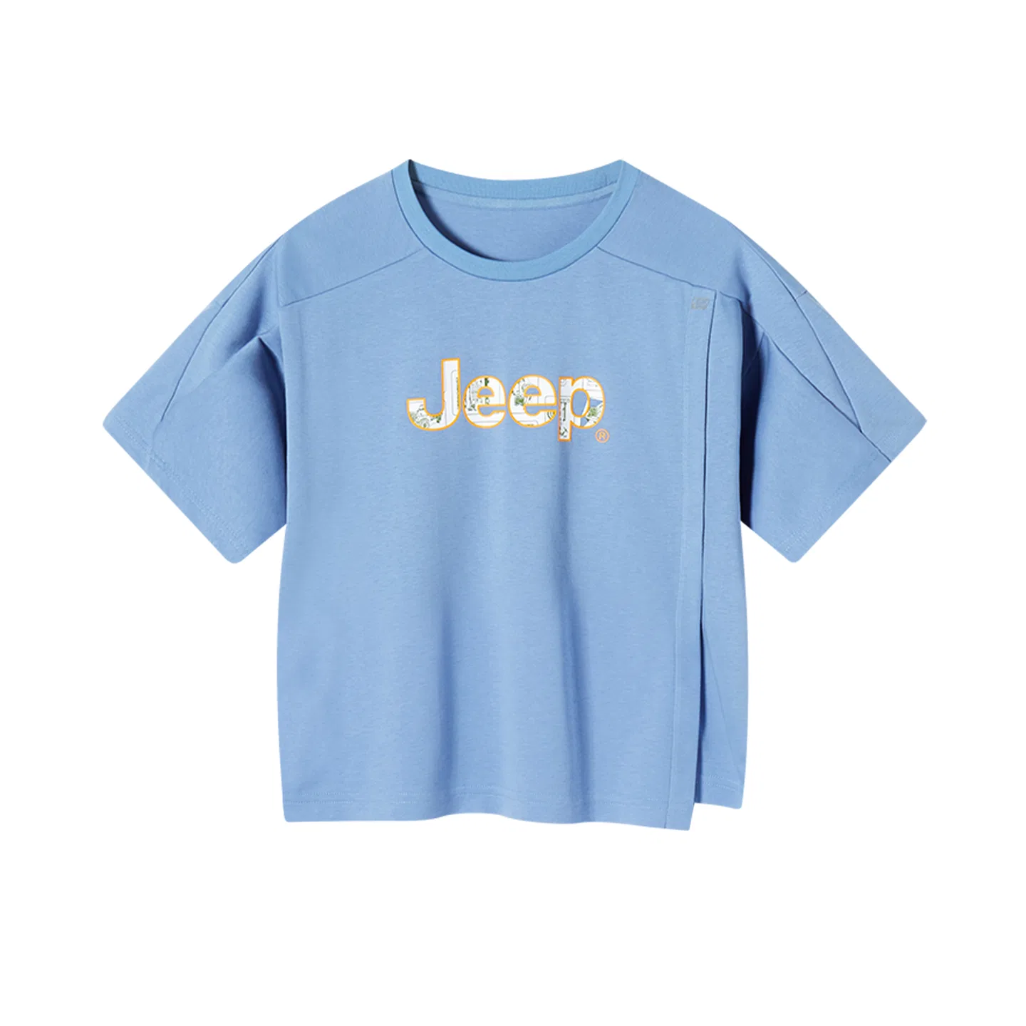 Детская футболка с круглым вырезом Jeep Grade School T Shirts, Gray Blue
