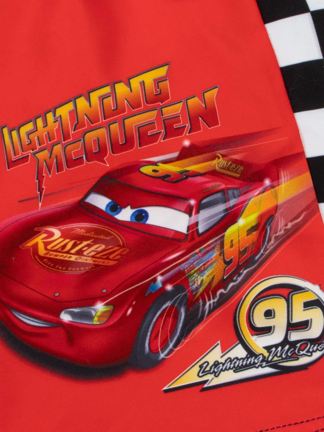 Плавки с принтом Lightning McQueen, Disney Cars Character, красные — фото 4