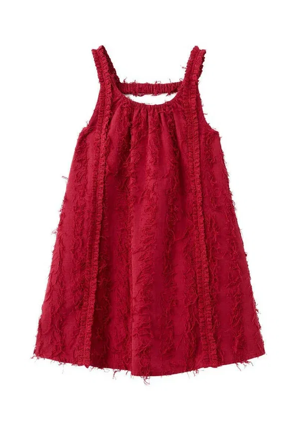 Повседневное платье Mango Kids, бордовый