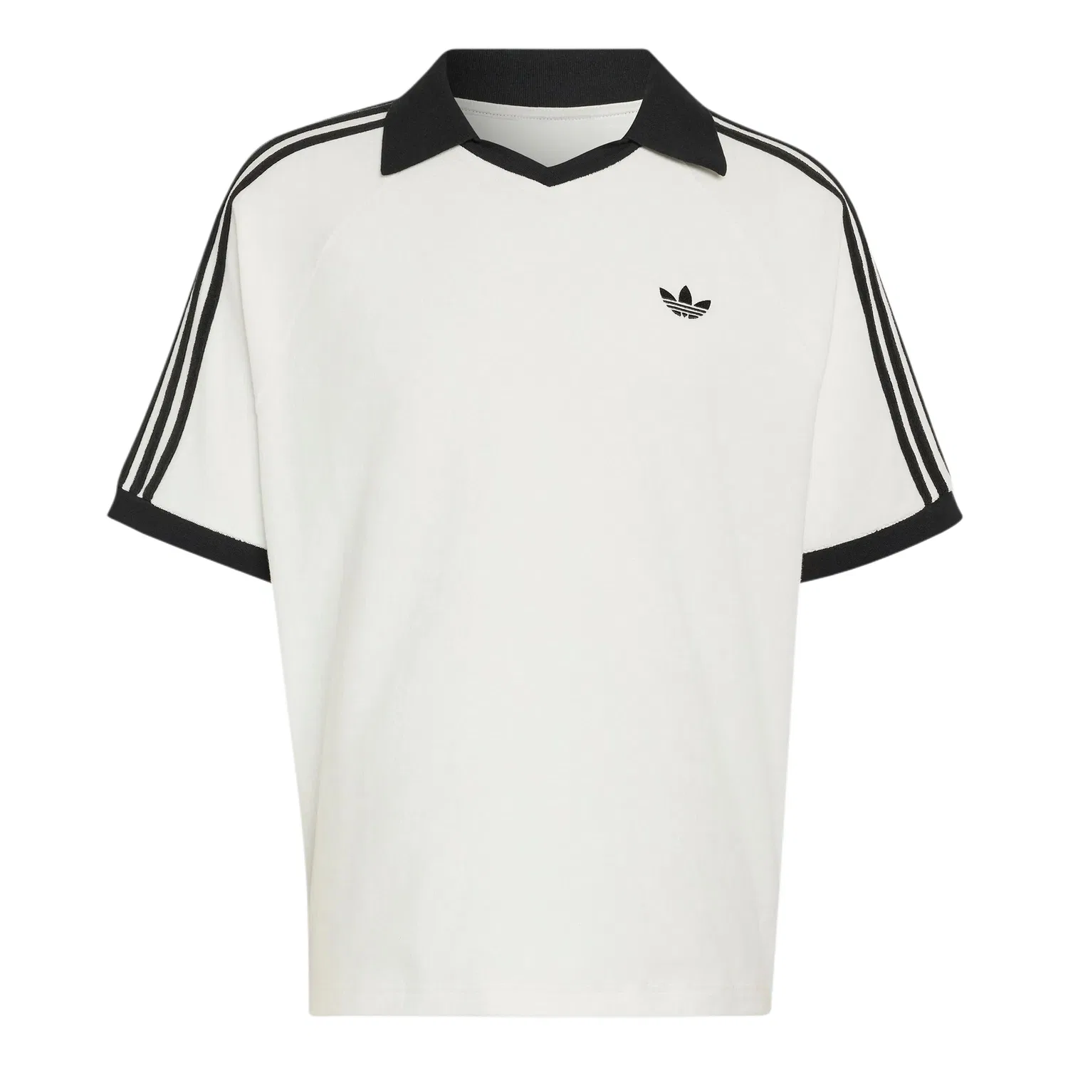 Детское поло с V-образным вырезом Adidas Originals, White