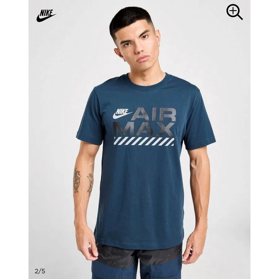 Футболка с принтом Air Max Ss Tee Nike, Синий