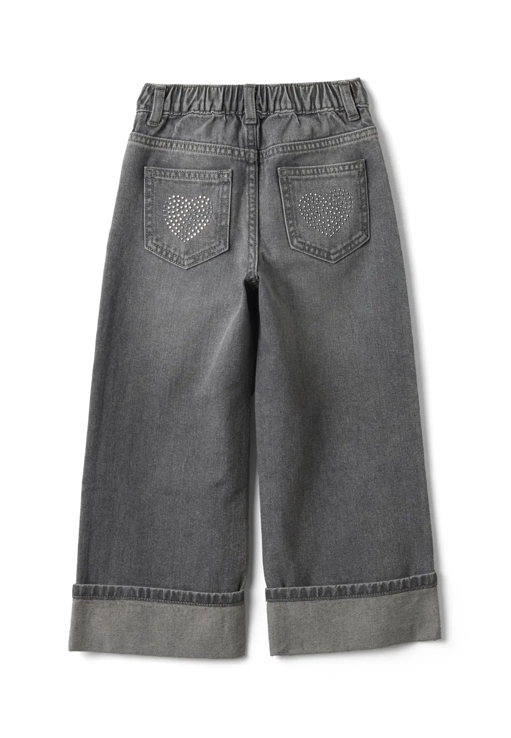 Джинсы прямого кроя для девушек - джинсы свободного кроя Ovs, Grey — фото 2