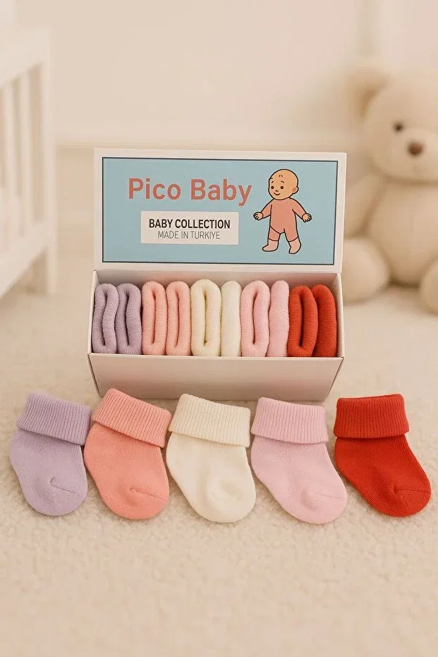 Детские носки хлопковые для новорожденных Pico Baby, Multicolor