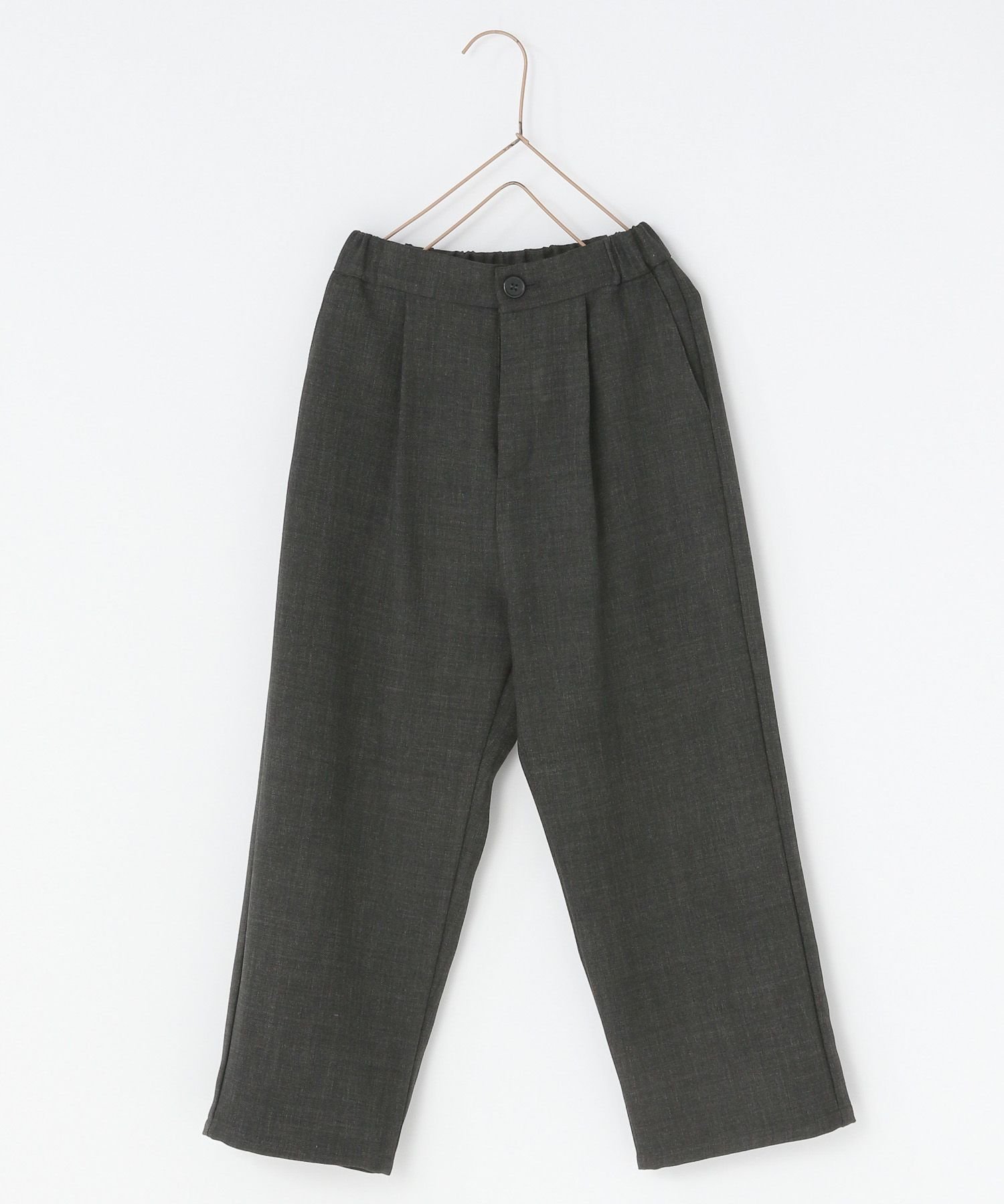 Прямые брюки из меланжевой саржи Lowrys Farm, Charcoal Gray (18)
