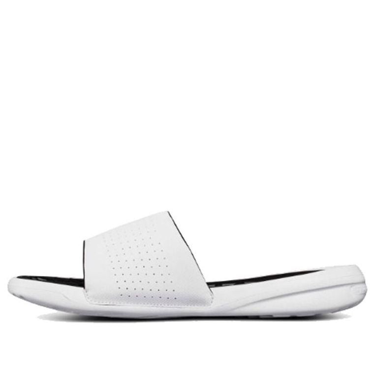 

Шлепанцы Under Armour Playmaker Fixed Strap 'White Black', черный