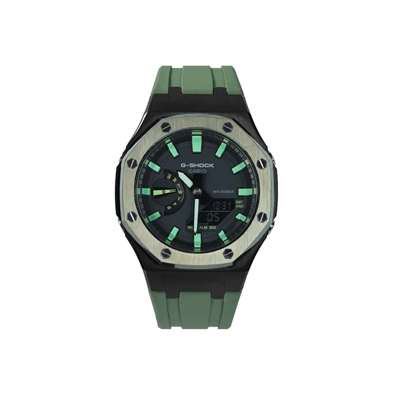 

CASIO Часы Unisex Liquid Crystal/Analog Dual Display Series 48.8mm Green Watch, The Wizard of Oz