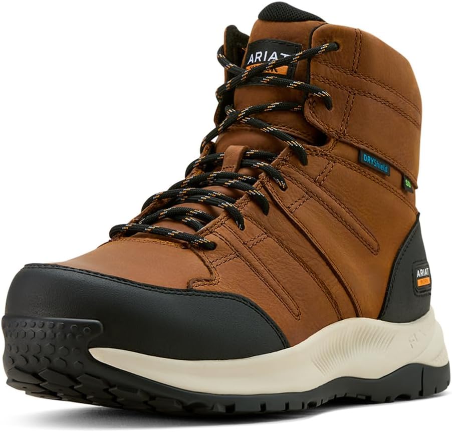 

Мужские ботинки ARIAT Outpace Shift 6 Sd с водонепроницаемым композитным носком, коричневый