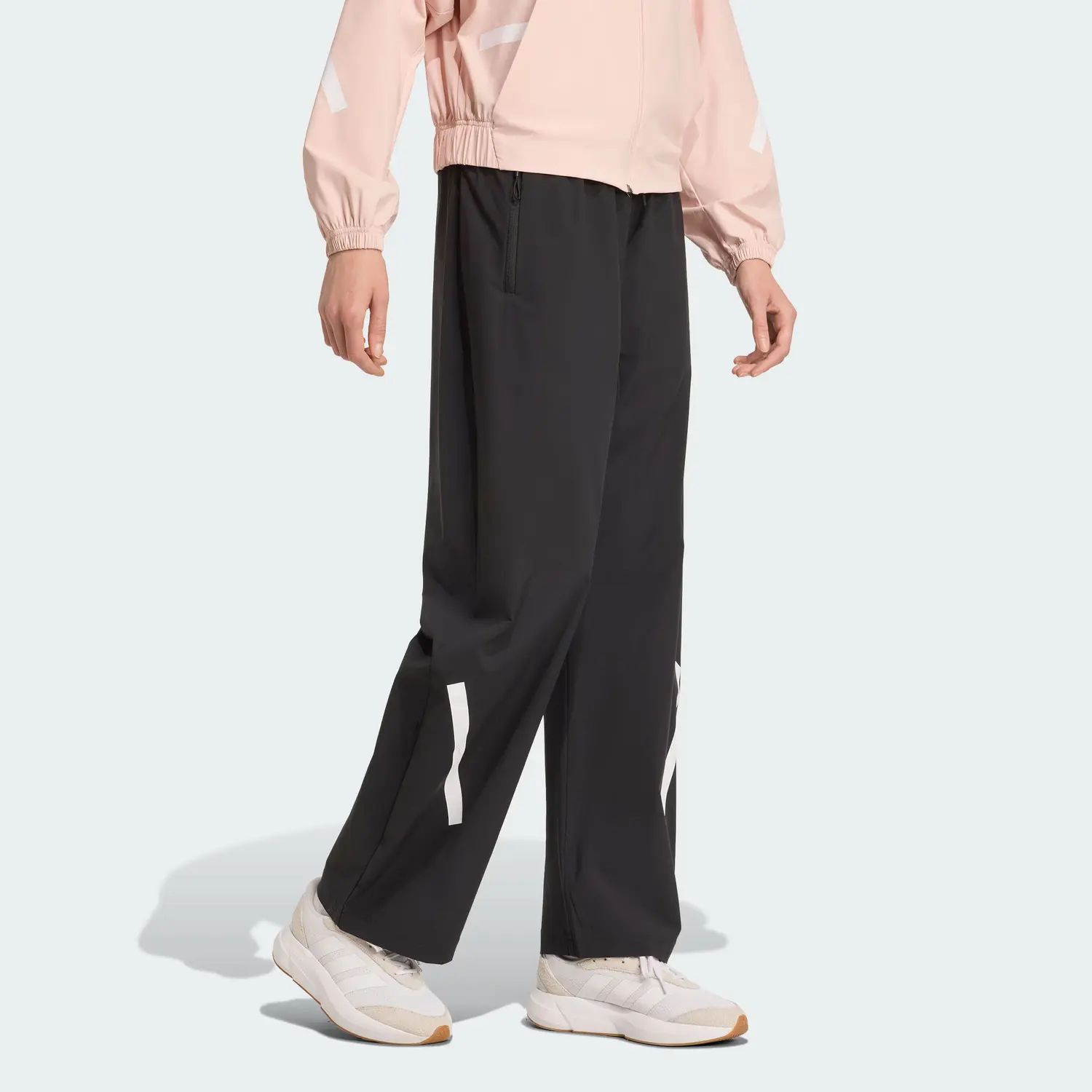 Женские повседневные брюки True Healing Series SS25 ZNE Woven Joggers Adidas, черно-белый — фото 4