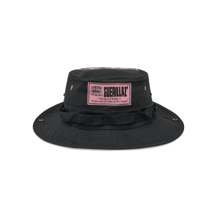 

Панама Corteiz Guerillaz* Bucket Hat, цвет Black/Pink